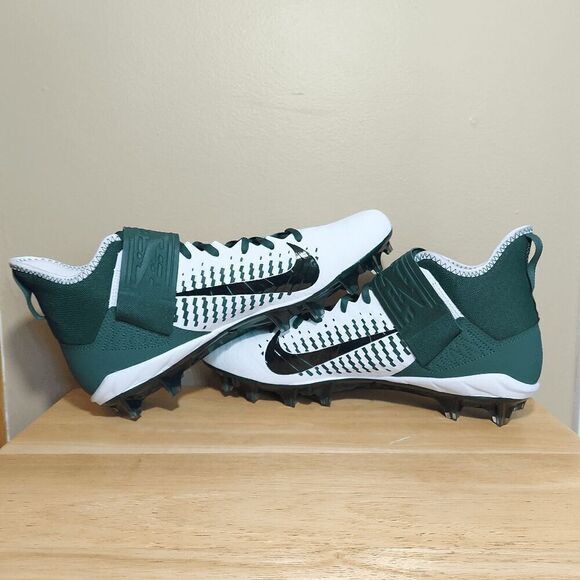 Nike Alpha Menace Pro 2 Mid Football Cleats White Green BV3945-107 Men's 12.5 - Picture 4 of 7